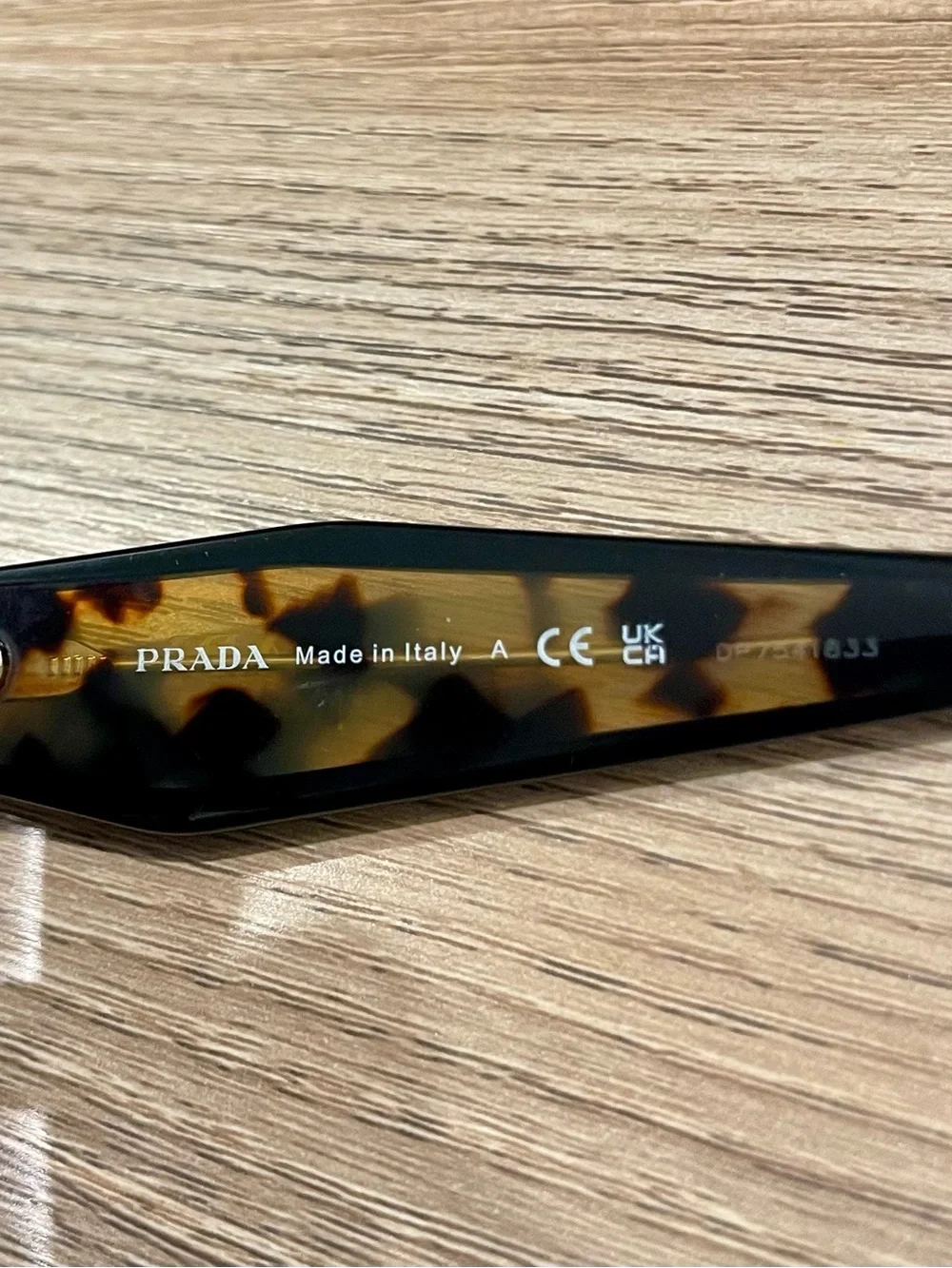 Prada Cat-Eye Sunglasses SPR 14W 389-0A7 Two-Tone Tortoise & Black 52mm